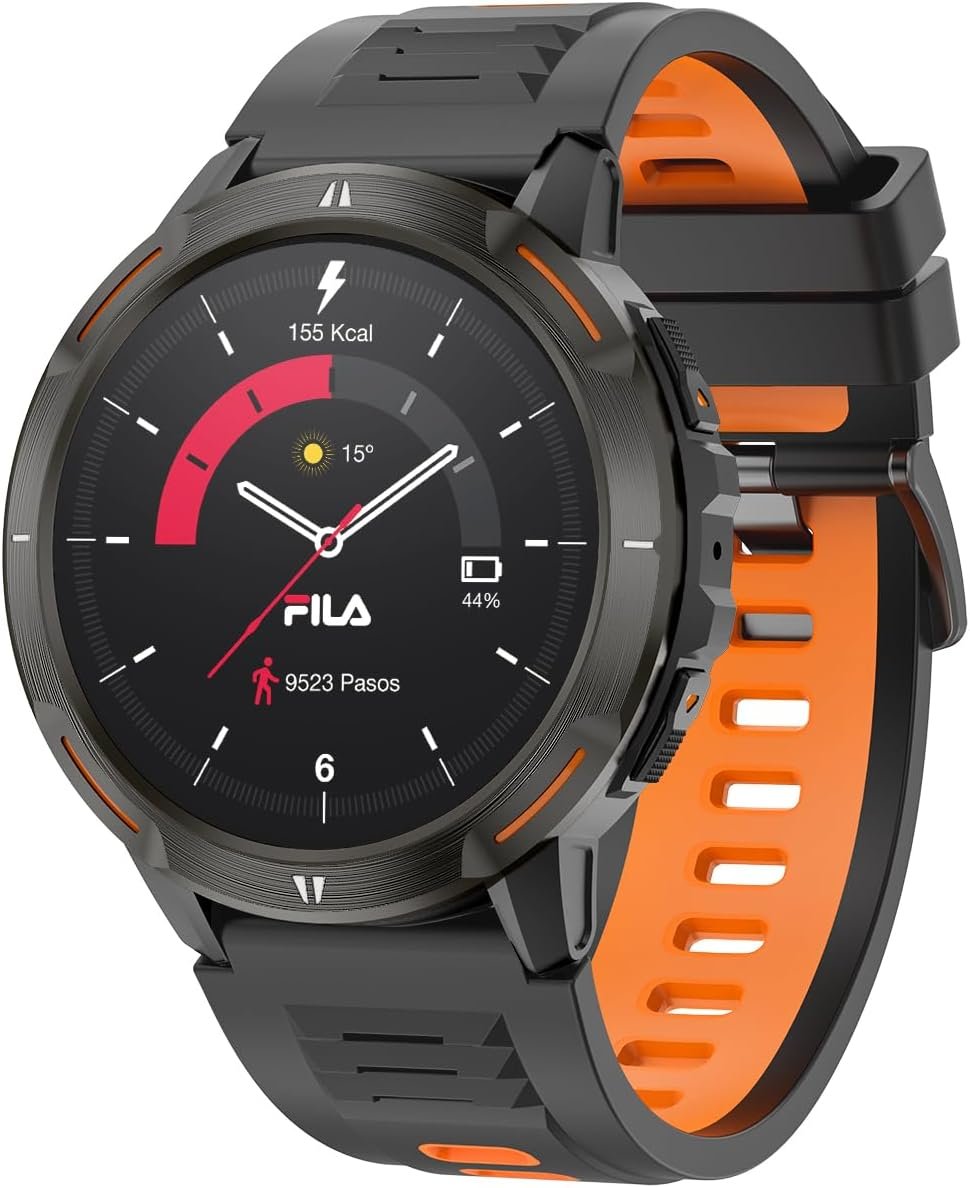 Fila Smart Watch for Men Women, 1.52’’ GPS Smartwatch (Answer/Make Call) with 100+ Sport Modes, Fitness Watch with Heart Rate/Sleep Monitoring, Activity Tracker for Android iOS Brand: Fila
