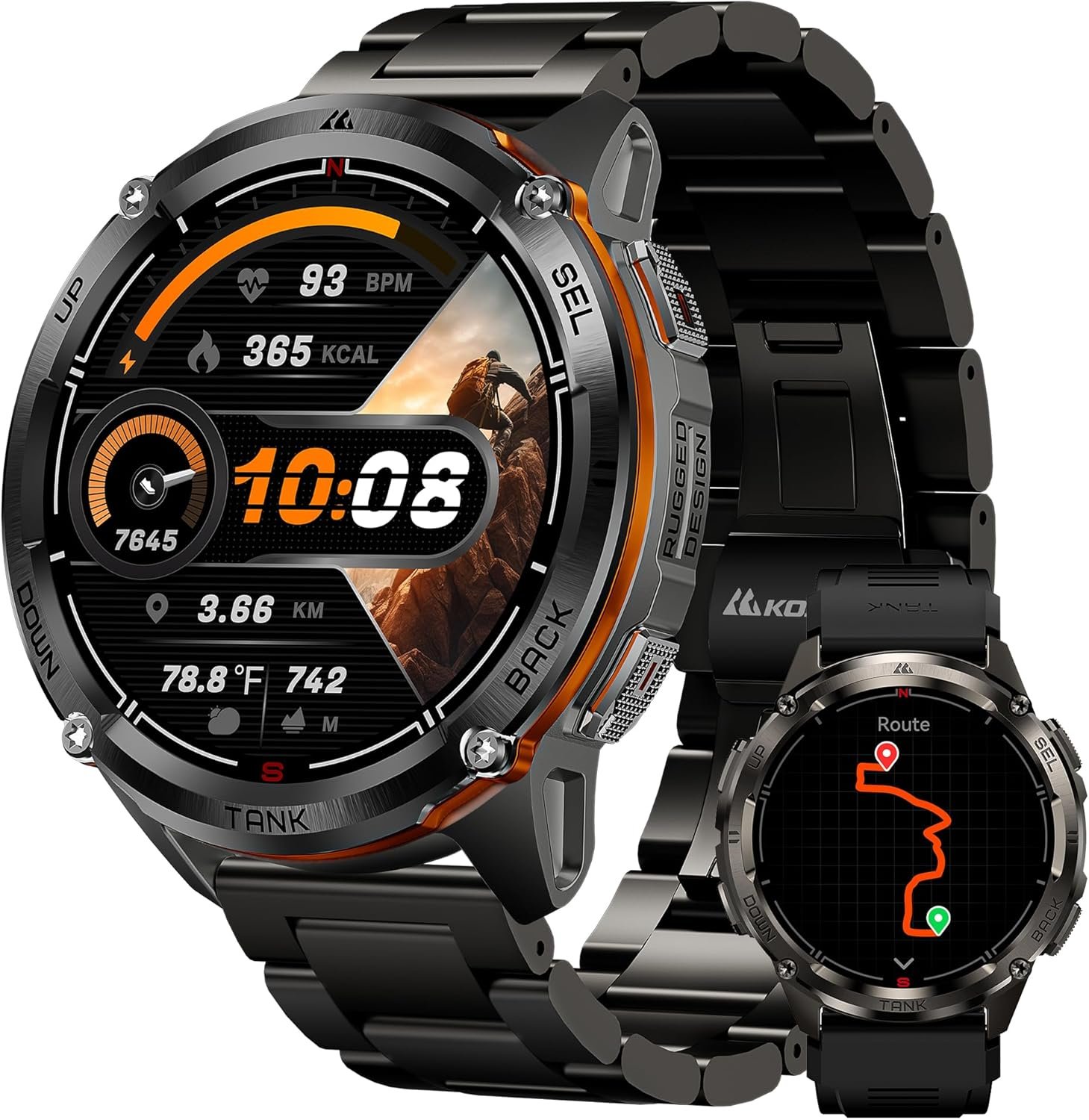 KOSPET Tank T3 Ultra 2 GPS Smart Watch for Men, Extra-Long Battery