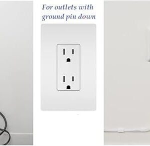 Sleek Socket Original & Patented Ultra-Thin Outlet Concealer with Cord Concealer Kit, Flat Extension Cord with Multi Outlets Power Strip, Ideal for Home Improvement, Hide Bulky and Messy Cords