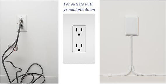Sleek Socket Original & Patented Ultra-Thin Outlet Concealer with Cord Concealer Kit, Flat Extension Cord with Multi Outlets Power Strip, Ideal for Home Improvement, Hide Bulky and Messy Cords
