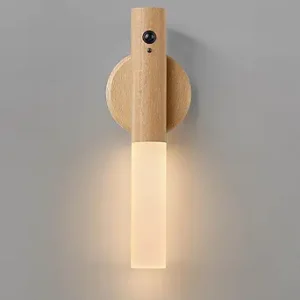 Montford Battery Operated Wall Sconces, Motion Sensor Night Light Magnetic Wall Light Rechargeable Wall Sconce, Peel and Stick Sconce Lights for Bedside Stair Hallway